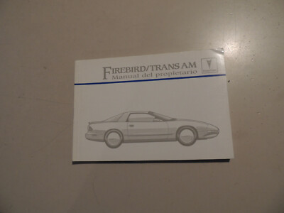 Maunual del propietario Pontiac Firebird / TRANS AM V6 V8 3,4L 5,7L 1995