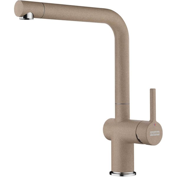 Franke Messing Hochdruck Armatur, Wasserhahn Active L Festauslauf Chrom Cashmere-image