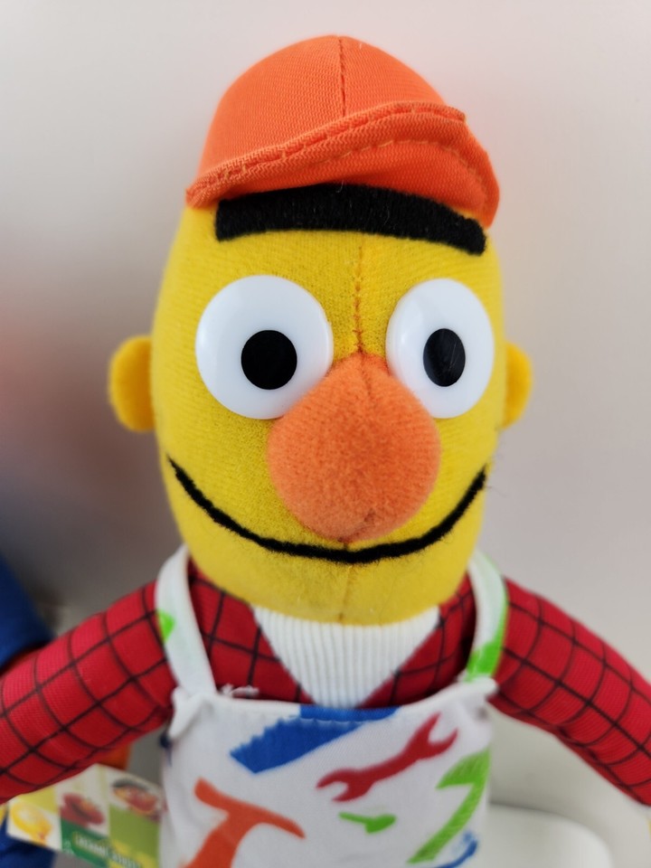 SESAME STREET BERT ERNIE MUPPETS PLUSH 2005 Police & APRON TOOLS 12 ...