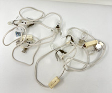 2 Sets Of 4 Socket Light Cord for Christmas Villages  Buildings