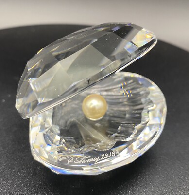 SWAROVSKI SHELL WITH PEARL SIGNED BY DESIGNER 14389 | eBay