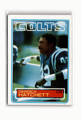 Derrick Hatchett Football #213 1983 Topps Baltimore Colts | eBay