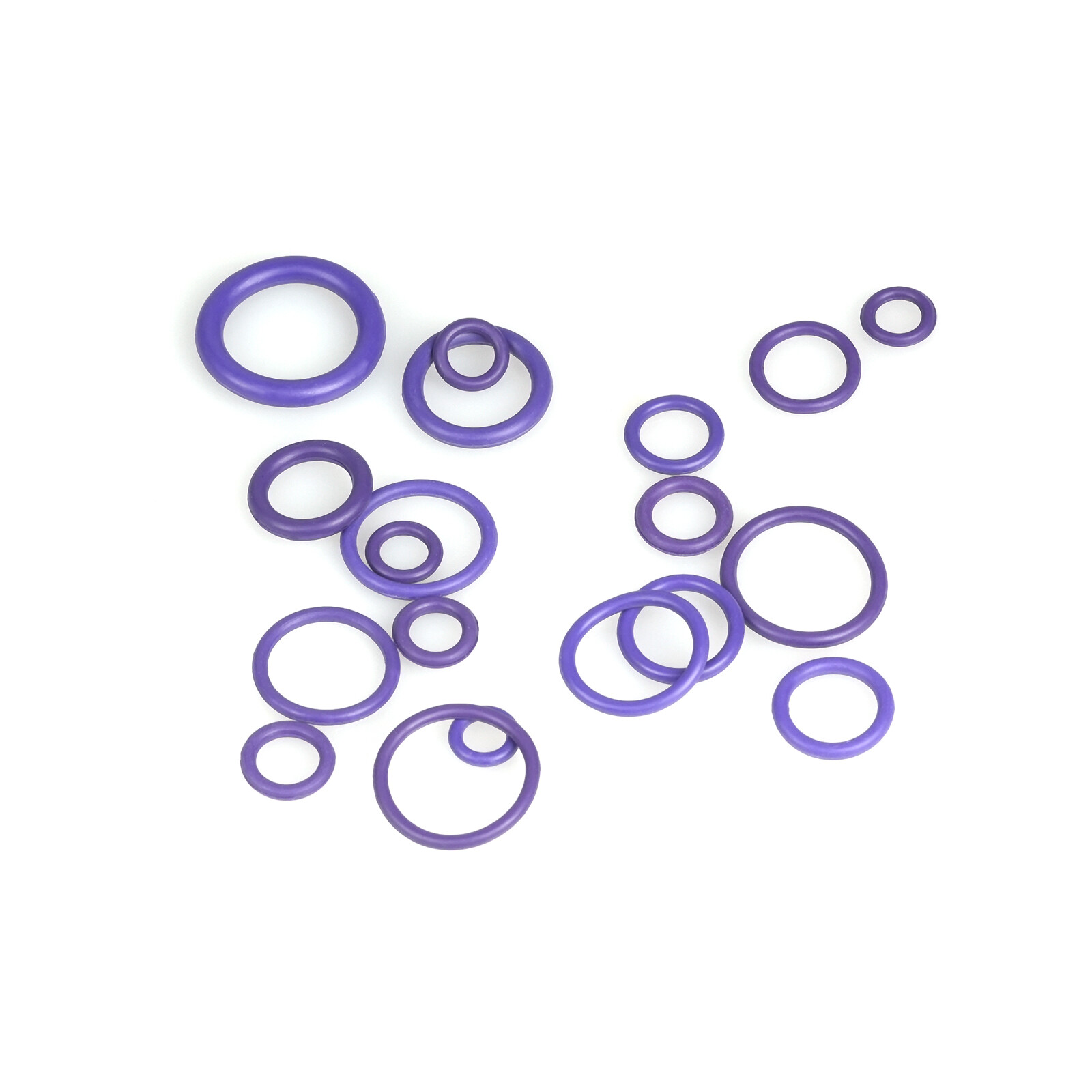270x Rubber Seal O-Ring Washer Assortment Kit For Hydraulics Air Gas Oil Purple