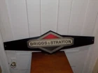 Vintage Briggs & Stratton Sticker on Metal Sign