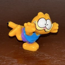 Vintage 1981 Garfield In Motion PVC 2” Mini Figure United Feature Syndicate