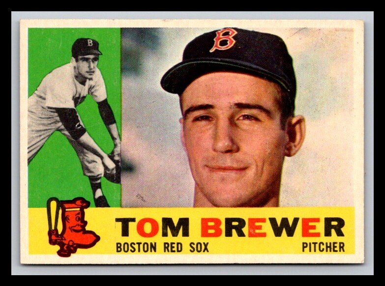 1960 Topps #439b Tom Brewer Gray back EX or Better