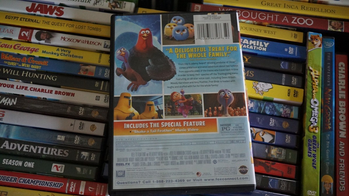 Free Birds DVD (Owen Wilson, Woody Harrelson, Amy Poehler