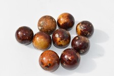 LOT OF 9 ANTIQUE CLAY GERMAN BENNINGTON MARBLES