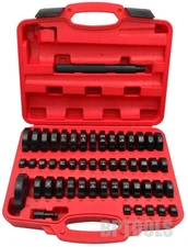 51pc Custom Bushing Bearing Seal Driver Push Press Disc Tool Set 18-65mm Pro Kit