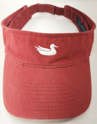 Southern Marsh Adjustable Cotton Visor Hat Red MENS WOMENS UNISEX EUC 