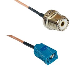 RG316 UHF Female BULKHEAD to Fakra Z Female RF Cable Rapid-SHIP LOT