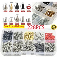 228Pcs PC Screw Standoff Kit For Computer Motherboard Case Fan Hard Disk Cooler