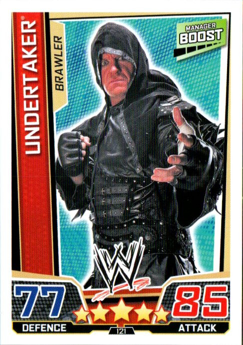 2013 Topps Slam Attax Superstars UK Wrestling Card #121 Undertaker