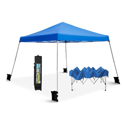 12' x 12' Easy Pop Up Canopy Gazebo Outdoor Wedding Party Tent Adjustable Height