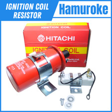 HITACHI C6R-800 IGNITION COIL 12V WITH RESISTOR MADE IN JAPAN