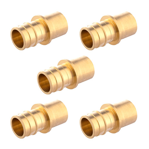 EFIELD 5 to100 Pack Pex A 1/2" x 3/4" Male Sweat Adapter Expansion Brass Fitting