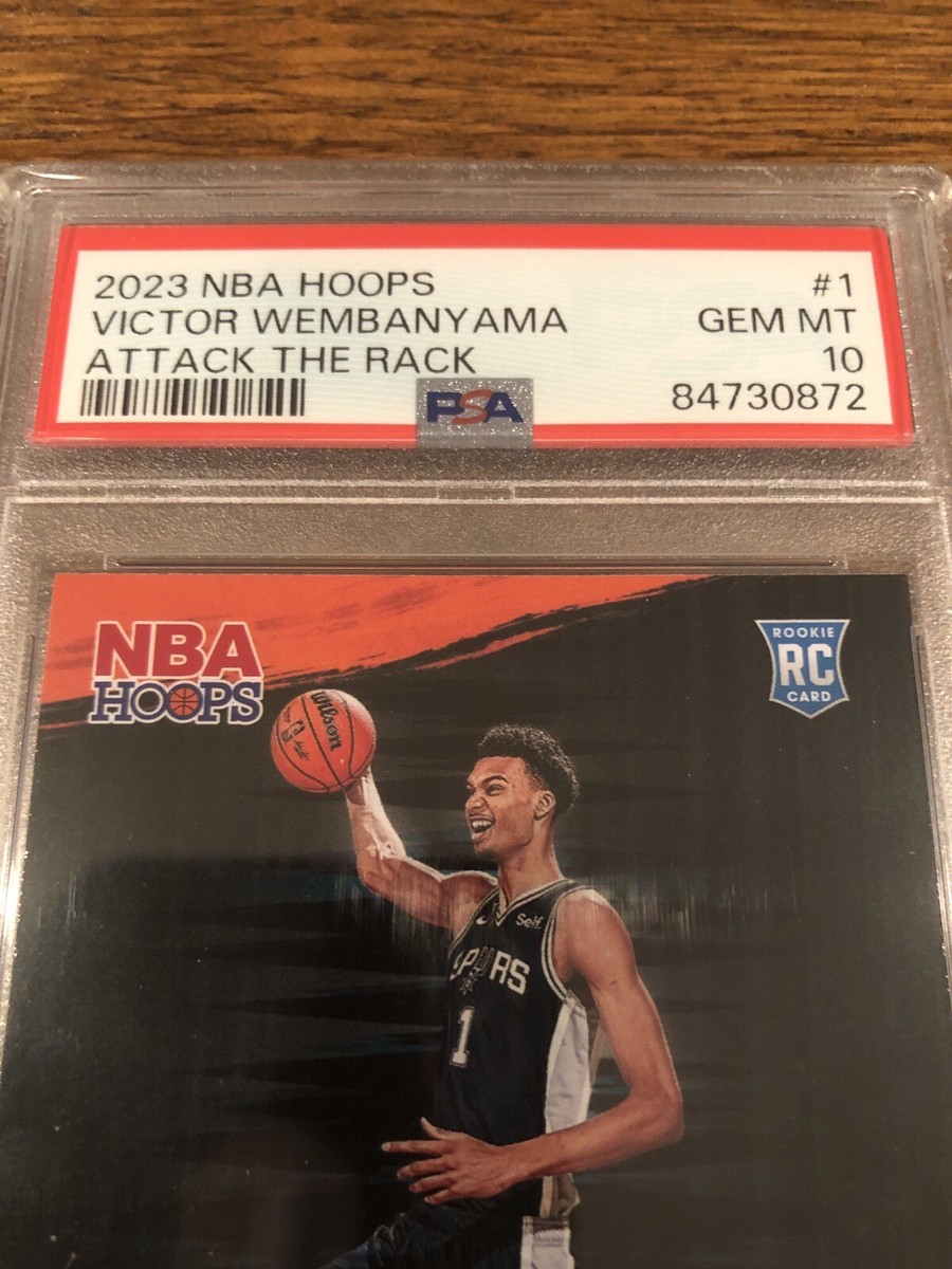 2023 Victor Wembanyama RC NBA Hoops Attack The Rack #1 PSA 10 | eBay