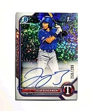 2022 Bowman Chrome Speckle Refractor Auto/299 Jojo Blackmon RC (RANGERS) !