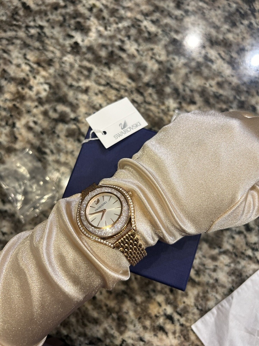 SWAROVSKI 腕時計 5519459 CRYSTALLINE AURA 【Lady's】 Swarovski Crystalline Aura Silver Dial Rose Gold Steel Strap