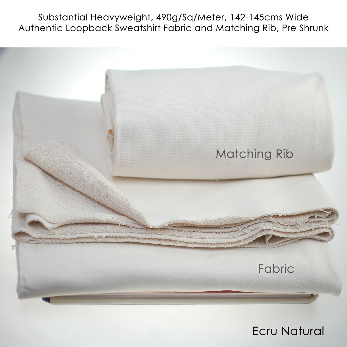 Sweatshirt Loop Back,Heavy 100% Cotton Bullet French Terry Fabric  