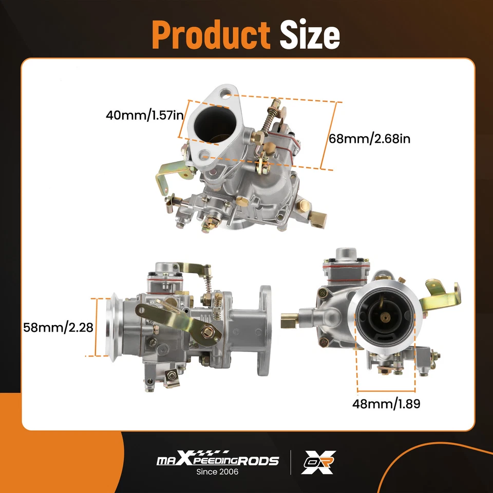 Carburador para Jeep CJ5 Base/Renegade Sport Utility 2 puertas 1966-1975 Foto 2 de 4