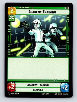 Academy Training Command Academy Training Upgrade Card Learned 2C 2H 2P
