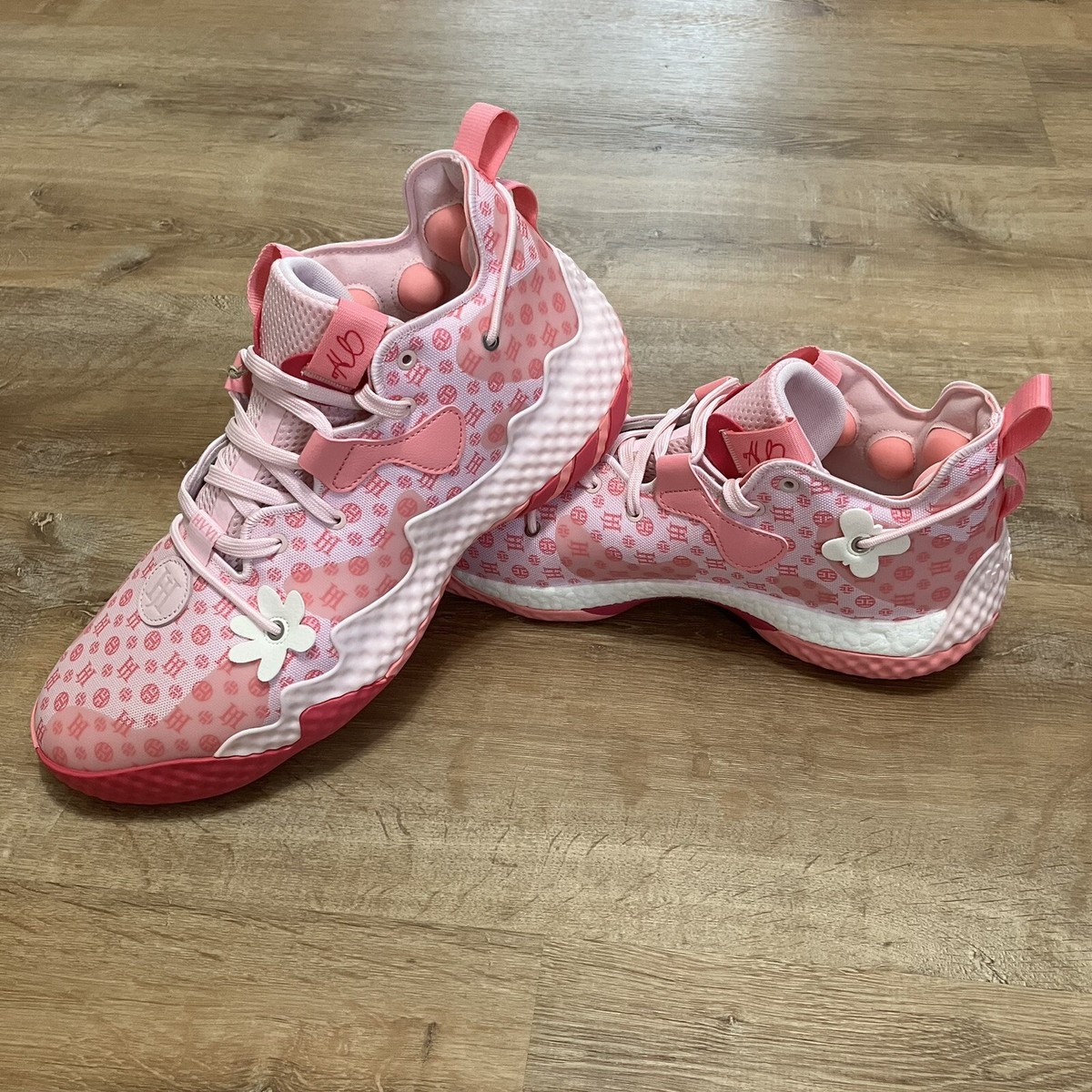Adidas Harden Vol. 6 Monogram Boost Basketball Shoes Pink Men Size