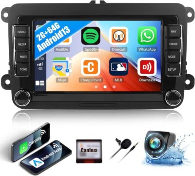 7'' Android 15 Autoradio Carplay 2+64GB Kamera für VW GOLF 5 6 Touran Polo 6R