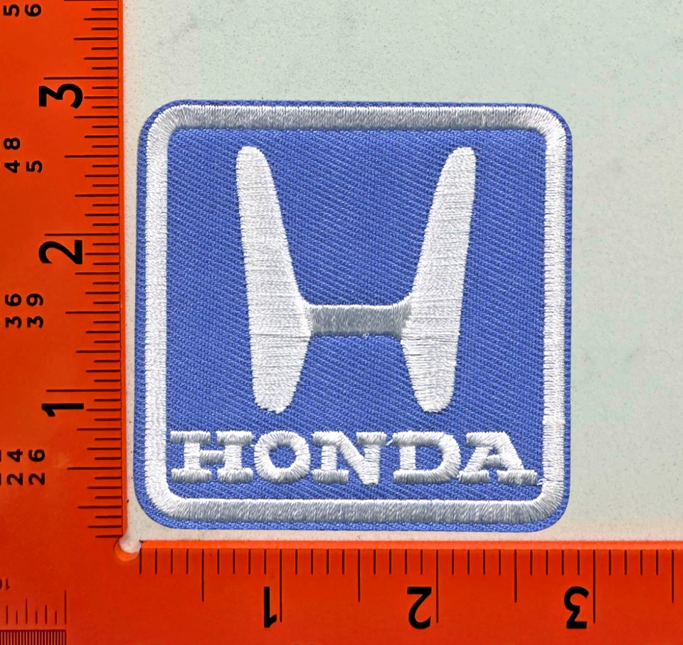 Honda Blue & White Car Embroidered Iron-On Patch Logo