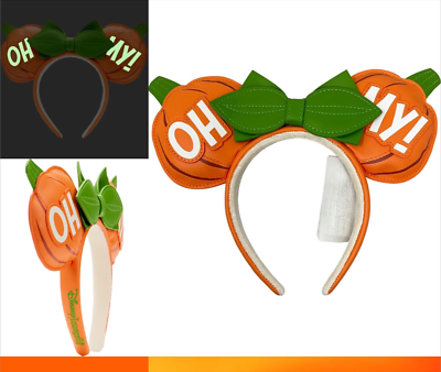 Loungefly Disney HALLOWEEN Minnie OH MY Pumpkin Mouse Ears 