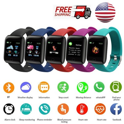 Smart Watch Men Women Bluetooth Heart Rate Sleep Wristwatch For iPhone Android