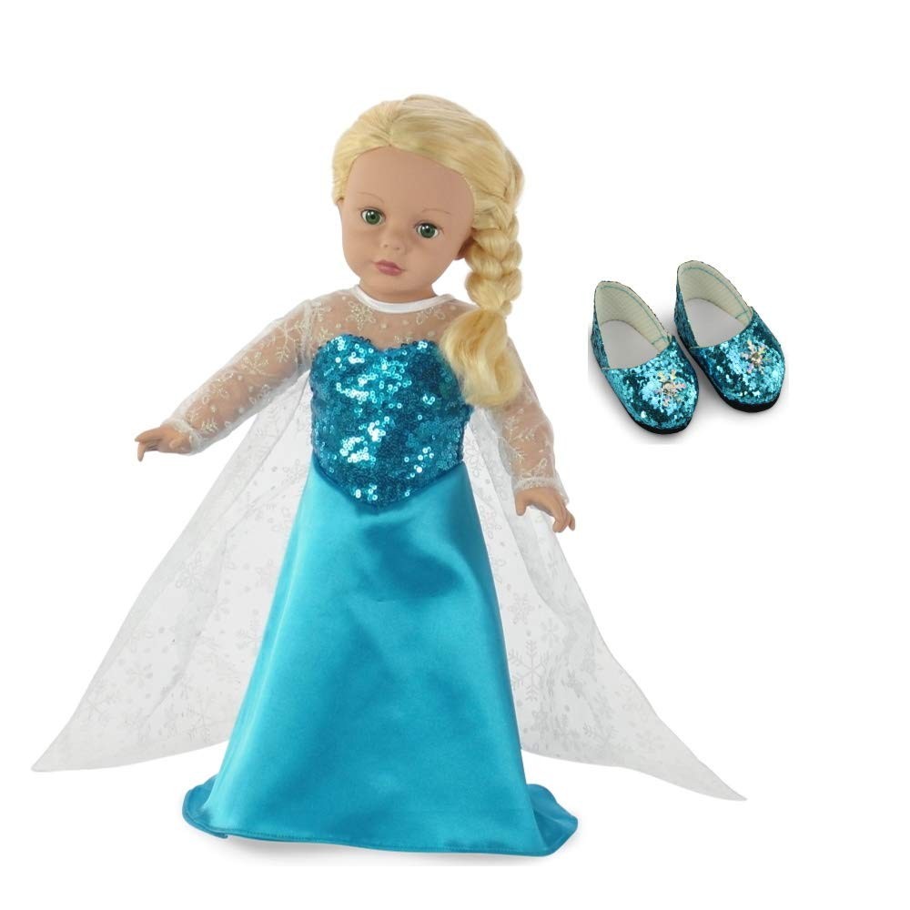 Emily Rose 18 inch Doll Clothes Ice Princess fits 18 dolls, Teal 
