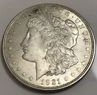1921P & 1904 O MORGAN SILVER  DOLLAR NICE COINS Good Detail