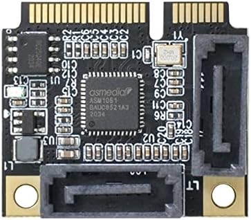 NFHK Mini PCI-E PCI Express auf SATA 3.0 Dual Ports Adapter Konverter