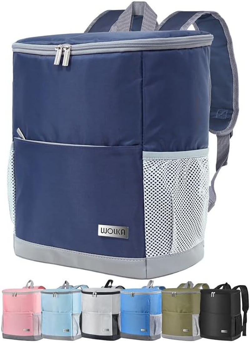 Insulated Cooler Backpack for Outdoor Adventures Leak Proof Holds 30 Cans