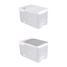 20KG Rice Storage Container Cereal Rice Dispenser Container Box Sealed Cans