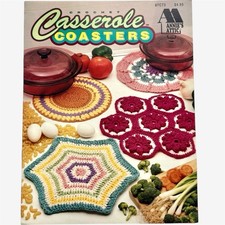 Annie’s Attic Crochet Casserole Coasters Pattern Book - 87C73 vintage 1993
