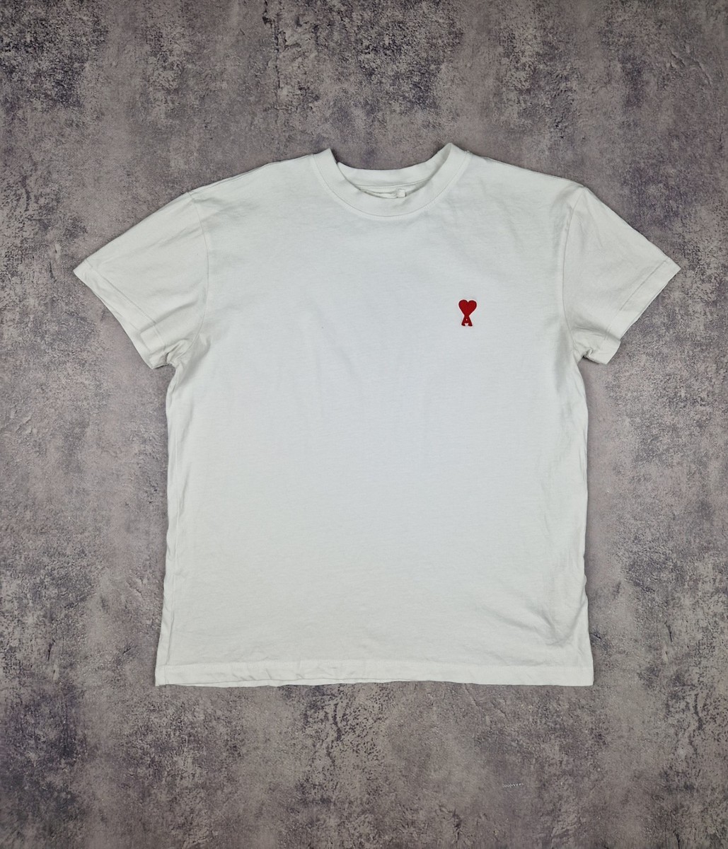 AMI Alexandre Mattiussi T-Shirt Women's Luxury Classic White Heart
