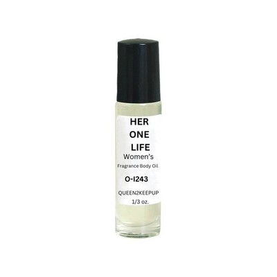 Her One Life (Women) Body Oil 10 ml Fragrance All Natural 1/3 oz Roll-On Scent