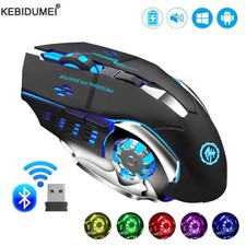 Wireless RGB Gaming Mouse Bluetooth Rechargea...