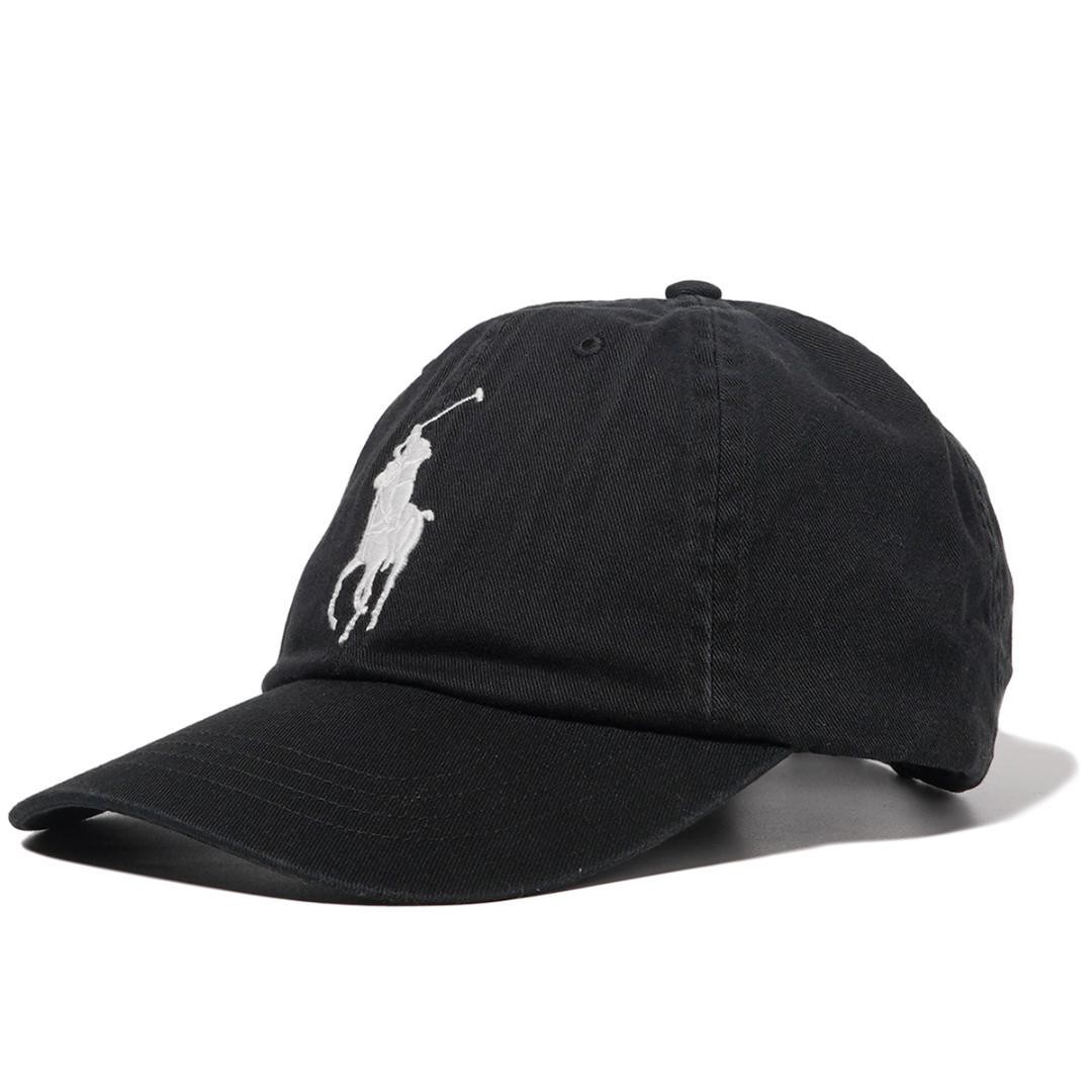 POLO Ralph Lauren Signature Big Pony Cap classico sportivo nero