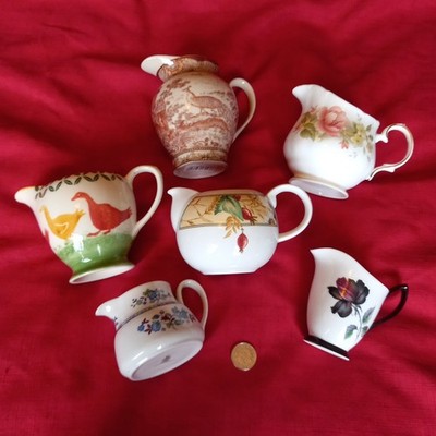 RESTPOSTEN 6 VINTAGE MISMATCH MILCHKÄNNCHEN, PARTYS/HOCHZEITEN/TEESTUBE