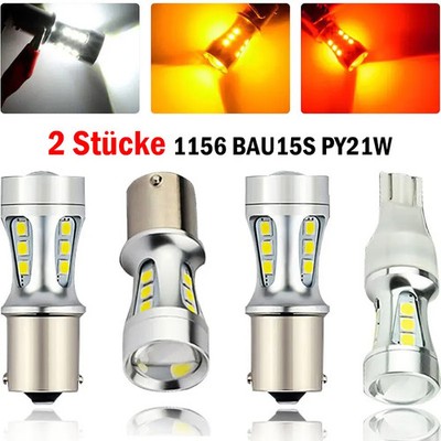 2STK 1156 BAU15S PY21W LED 18 SMD Bremslichter Rücklichter  Lampe