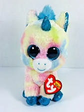 TY BEANIE BABY (BLITZ) THE UNICORN w/ GLITTER EYES (BEANIE BOOS) NEW WITH TAGS++
