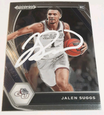 Jalen Suggs 2021 Panini Prizm Draft White Ink Rookie RC Auto Signed Magic