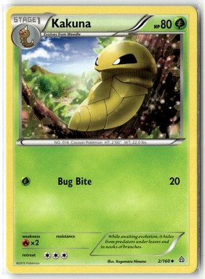 Kakuna 2/160 XY - Primal Clash Uncommon Pokemon TCG NM