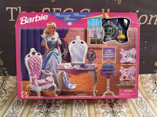 Barbie 1998 Romantic Princess Parlor Playset 67350 Mattel Vintage Opened Package
