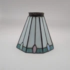 VINTAGE TIFFANY STYLE STAINED GLASS LAMP SHADE