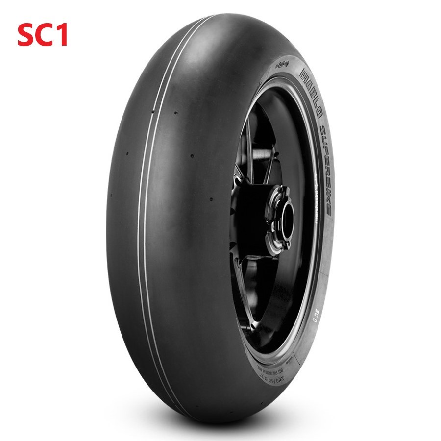 Motorcycle Tyre Pirelli Diablo Superbike Slick 180/60 R17 NHS SC1 Rear
