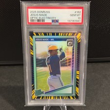 2025 Donruss Optic Electricity Prizm Jesus Made Rookie PSA 10 /69 Brewers POP 1